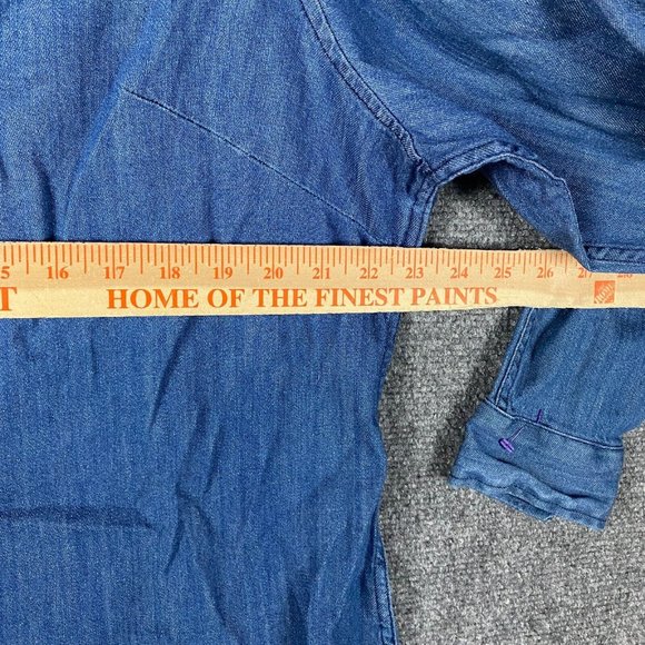 Doc & Amelia Button Up Top Women's 2XW Long Sleeve Cotton Adults - Picture 4 of 7